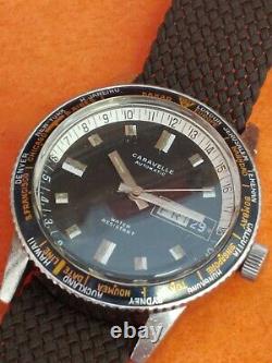 CARAVELLE by Bulova WORLD TIME GMT PILOT DIVER AUTO