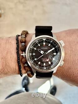 CITIZEN Dual Crown GMT Compressor Style B877-R005600 Black Dial Watch