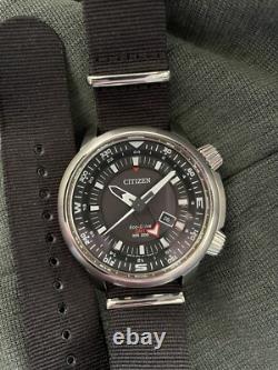 CITIZEN Dual Crown GMT Compressor Style B877-R005600 Black Dial Watch