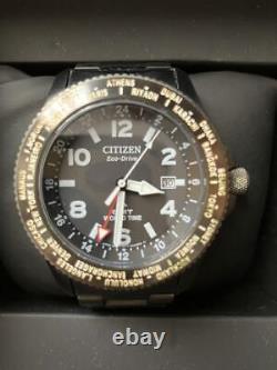 CITIZEN Eco-Drive BJ7107-83E PROMASTER LAND GMT world time Black Wristwatch