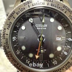 CITIZEN GMT World Time Watch PORTER Edition Rare Collector Item
