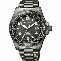 CITIZEN PROMASTER LAND BJ7107-83E Eco-Drive GMT World Time Men Watch New