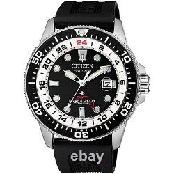 CITIZEN PROMASTER MARINE BJ7110-11E Eco-Drive GMT Super Titanium Men Diver Watch