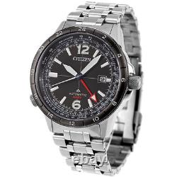 CITIZEN PROMASTER Sky NB6046-59E GMT Mechanical Automatic Watch Black 44.5mm