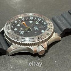 CITIZEN Porter GMT World Time Solar Watch Black Not Fully Charged