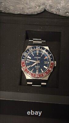 CITIZEN Series 8 9054-0065X02/NB6030-59L Date GMT Automatic Men's Watch 831287