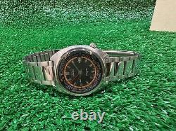 Ca 1969 Vintage Seiko 6117-6400 World Time Gmt Automatic Watch Ultra Rare 41mm