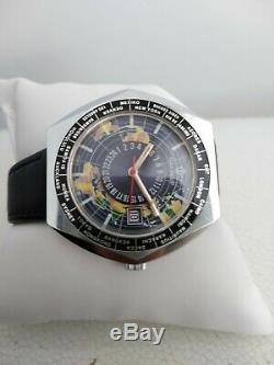 Candino Gmt Globetrotter World Time Mint Condition Unic, 100% Swiss Made