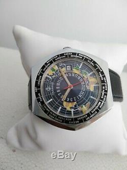 Candino Gmt Globetrotter World Time Mint Condition Unic, 100% Swiss Made