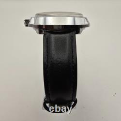 Capion Gmt Mens Watch Stainless Steel 17j Manual Winding World Time & Date