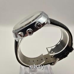 Capion Gmt Mens Watch Stainless Steel 17j Manual Winding World Time & Date