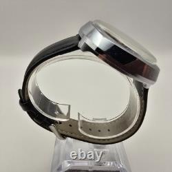 Capion Gmt Mens Watch Stainless Steel 17j Manual Winding World Time & Date