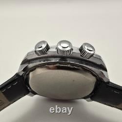 Capion Gmt Mens Watch Stainless Steel 17j Manual Winding World Time & Date