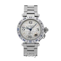 Cartier Pasha C GMT Automatic 35mm Steel Bracelet Watch W31029M7