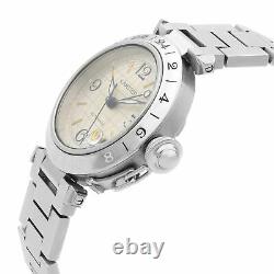 Cartier Pasha GMT Stainless Steel Silver Dial Automatic Unisex Watch W31029M7