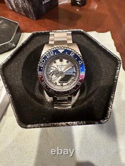 Casio 2100 GMT 2 Pepsi bezel Rolex Oak! 316 l Grade Stainless Steel. Stunning