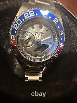 Casio 2100 GMT 2 Pepsi bezel Rolex Oak! 316 l Grade Stainless Steel. Stunning