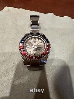 Casio 2100 GMT 2 Pepsi bezel Rolex Oak! 316 l Grade Stainless Steel. Stunning