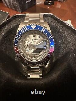 Casio 2100 GMT 2 Pepsi bezel Rolex Oak! 316 l Grade Stainless Steel. Stunning