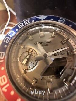 Casio 2100 GMT 2 Pepsi bezel Rolex Oak! 316 l Grade Stainless Steel. Stunning