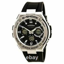 Casio GSTS110-1A Men's G-Shock World Time Ana-Digi Black Resin Strap Dive Watch