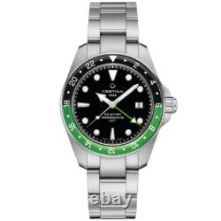 Certina DS Action GMT 41mm Green-Black Men's Watch C0329291105100