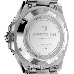 Cestrian Ocean Series Men's Watch CO-BKS001 Black Dial Steel Bracelet GMT 200M