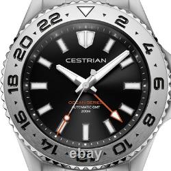 Cestrian Ocean Series Men's Watch CO-BKS001 Black Dial Steel Bracelet GMT 200M