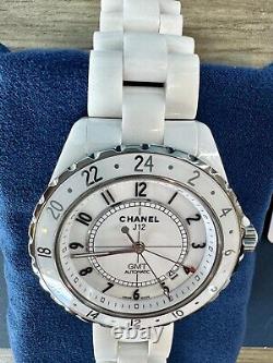 Chanel J12 GMT Watch, White Ceramic, 42mm, #1 of 2000 Made, H2126, eBay Verified