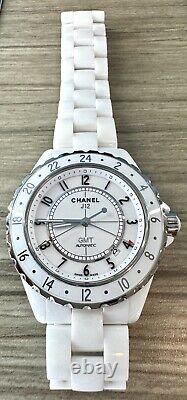 Chanel J12 GMT Watch, White Ceramic, 42mm, #1 of 2000 Made, H2126, eBay Verified