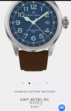 Charles Hutton GMT 81761-9C Blue New GET IT FAST US SHIPPER