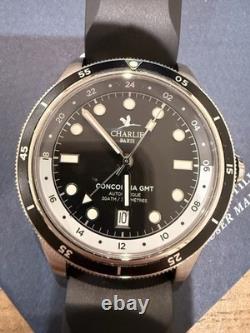 Charlie Paris Concordia GMT Automatic Watch Men's Black