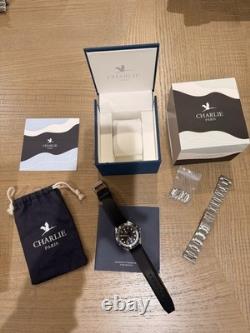 Charlie Paris Concordia GMT Automatic Watch Men's Black