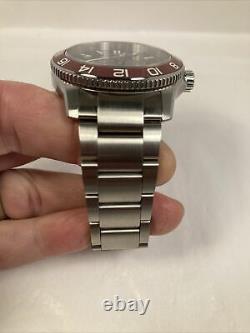 Christopher Ward C60 Trident GMT 600 Red Bezel Slightly Used