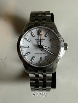 Christopher Ward C63 Sealander GMT 39mm White Dial With BOX & ACTIVE WARRANTY