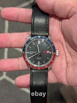 Christopher Ward C65 Trident GMT Pepsi Watch + Two Leather Bands + Case + Papers