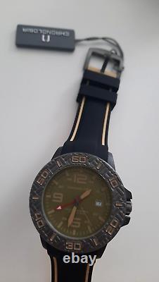 Chronologia Canyoneer Moss Green Swiss GMT Quartz 46 mm w Silicone Strap