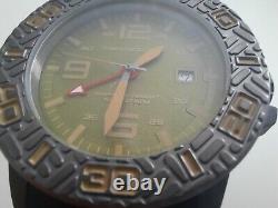 Chronologia Canyoneer Moss Green Swiss GMT Quartz 46 mm w Silicone Strap
