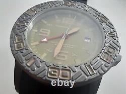 Chronologia Canyoneer Moss Green Swiss GMT Quartz 46 mm w Silicone Strap