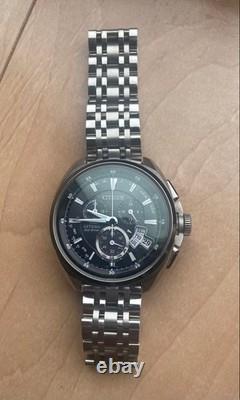 Citizen Attesa Eco Drive World Time Chronograph Wristwatch Solar Powered GMT