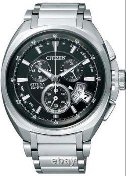 Citizen Attesa Eco Drive World Time Chronograph Wristwatch Solar Powered GMT