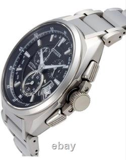 Citizen Attesa Eco Drive World Time Chronograph Wristwatch Solar Powered GMT