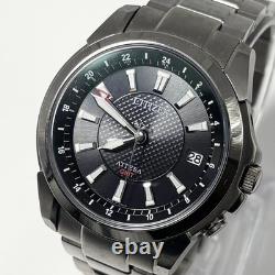 Citizen Attesa GMT Eco Drive Quartz Watch Mens 37mm World Time Wrist 16cm