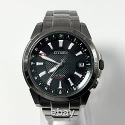 Citizen Attesa GMT Eco Drive Quartz Watch Mens 37mm World Time Wrist 16cm