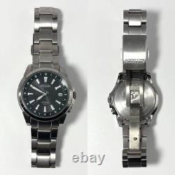 Citizen Attesa GMT Eco Drive Quartz Watch Mens 37mm World Time Wrist 16cm