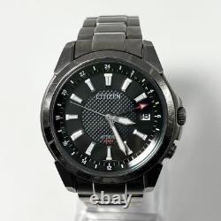 Citizen Attesa GMT Eco Drive Solar World Time Watch 37mm Mens Wrist 16cm