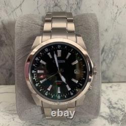 Citizen Attesa GMT Solar Titanium Watch 42mm World Time Quartz Lightweight