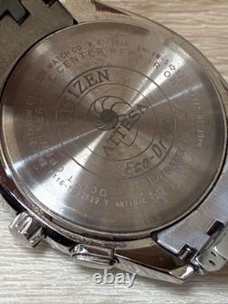 Citizen Attesa GMT Watch World Time Quartz H116 T012612 Mens wrist 16cm
