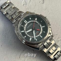 Citizen Attesa GMT World Time Quartz Wristwatch Radio Controlled Japan Made