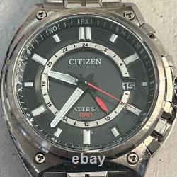 Citizen Attesa GMT World Time Quartz Wristwatch Radio Controlled Japan Made